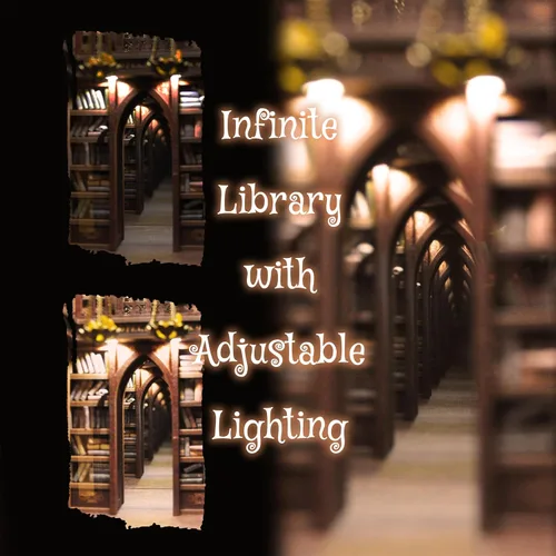 Vista 4 de DolphinIsle Kits de rincón de libros para adultos, decoración de estantería de libros DIY rompecabezas 3D biblioteca de hechizos mágicos con ilusión