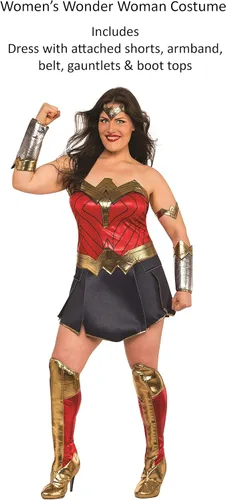 Vista 2 de Disfraz de Batman V Superman Dawn of Justice- Deluxe Wonder Woman Curvas