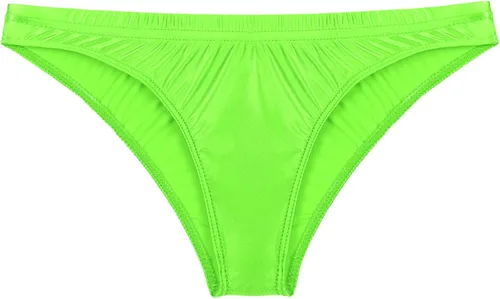 Vista 3 de CHICTRY Calzoncillos sexis para hombre, elásticos, de tiro bajo, brillantes, lisos, sin costuras, para hombre