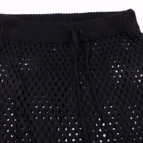 Vista 4 de Vssjavun Traje de baño de 2 piezas para mujer con diseño de ganchillo, para playa, traje de baño de red