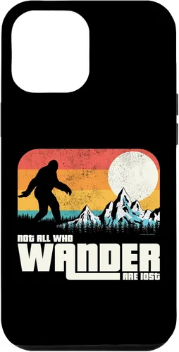 Vista 6 de Funda para iPhone 14 Retro Not All Who Wander Are Lost Sasquatch Yeti Bigfoot