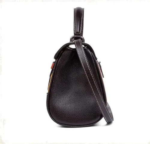 Vista 5 de Bolso de mano en relieve para mujer, bolso de mensajero versátil retro