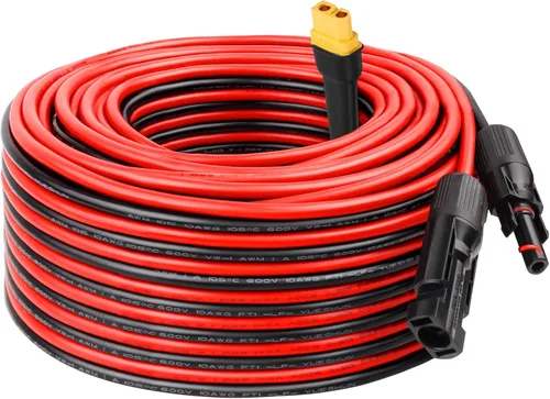 Vista 13 de MOOKEERF Cable de extensión solar a XT60 10AWG 3FT conector solar a XT60 Cable adaptador para panel solar a estación de energía portátil Generador