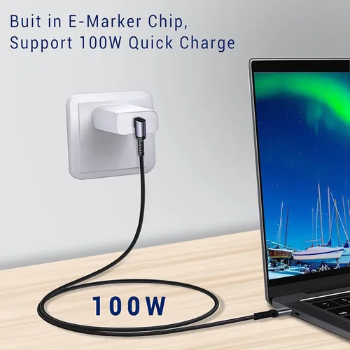 Vista 7 de SUMPK Cable VR Link de 20 pies compatible con Oculus Quest 2, USB 3.2 tipo C a C, cable de carga rápida de transferencia de datos de 5 Gbps, cable