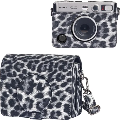 Vista 17 de CAIYOULE - Funda para cámara instantánea Fujifilm Instax Mini EVO, color negro Protective Camera Accessories Kit for Instax Mini EVO with Picture
