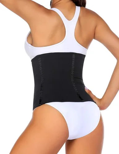 Vista 3 de Evanhome Corsé de cintura para mujer, con control de barriga, para adelgazar, con ganchos S-4XL