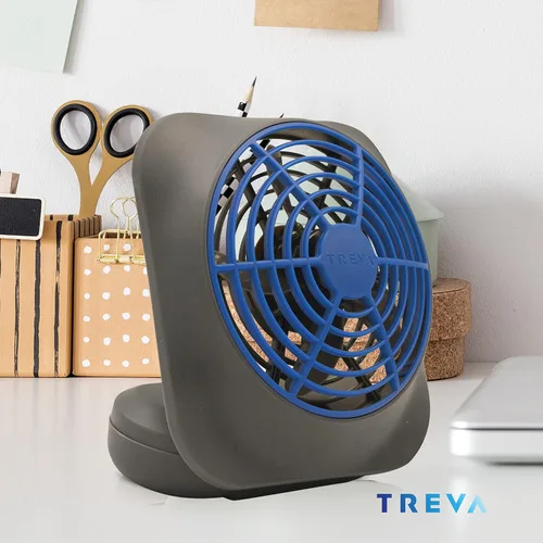 Vista 7 de O2COOL - Circulador de aire para escritorio de 5 pulgadas, portátil, con batería FA