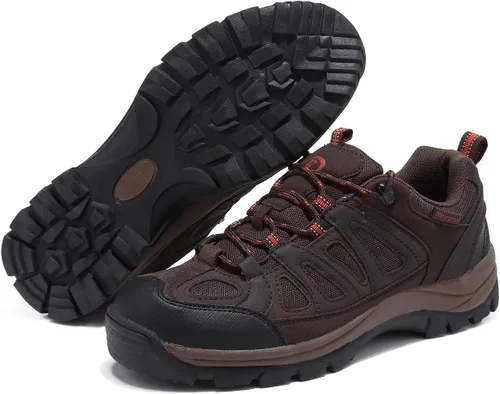 Vista 5 de EYUSHIJIA Botas de senderismo impermeables para hombre, botas de nieve para caminar
