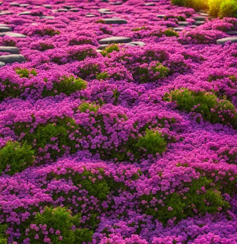 Vista 3 de 5000+ Mix Magic Creeping Thyme Seeds Cubierta de tierra para plantar semillas de tomillo