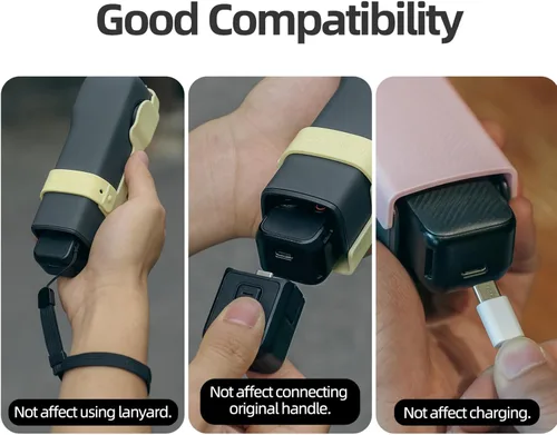 Vista 8 de Taoke Funda protectora con cordón compatible con DJI Osmo Pocket 3 (azul) Tapa de almacenamiento para filtros y lente gran angular, cardán