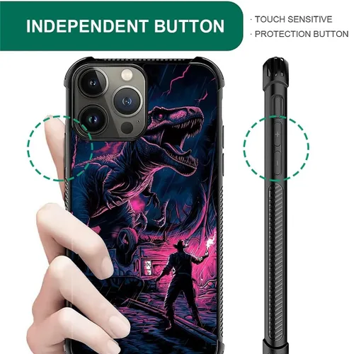 Vista 752 de Funda compatible con iPhone 15, diseño de elefantes africanos, diseño increíble a prueba de golpes, antiarañazos, carcasa trasera de policarbonato