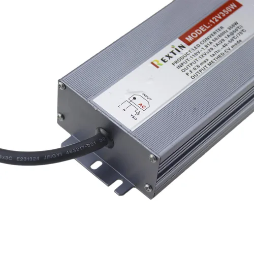 Vista 3 de DC 12V 350W 29A Fuente de alimentación al aire libre Transformador de voltaje constante IP67 impermeable aleación de aluminio Shell para iluminación