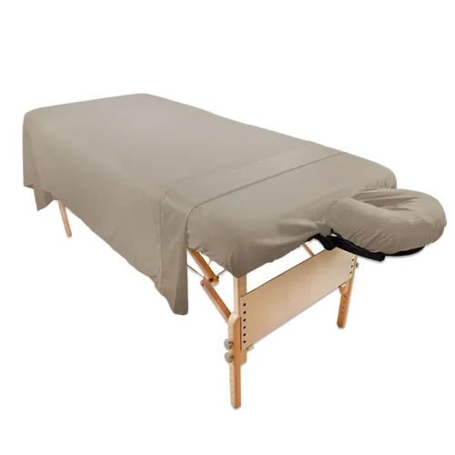 Vista 9 de Body Linen - Juego de sábanas de microfibra para masaje Tranquility, juego de sábanas de microfibra ligeras y duraderas, resistentes a las manchas