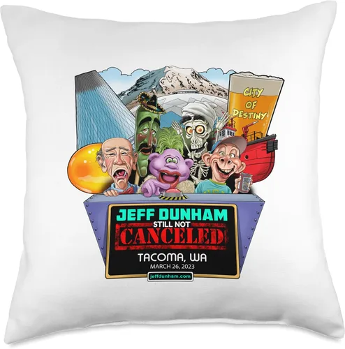 Vista 5 de JEFF DUNHAM Tacoma, WA (2023) - Almohada de 16 x 16 pulgadas, multicolor