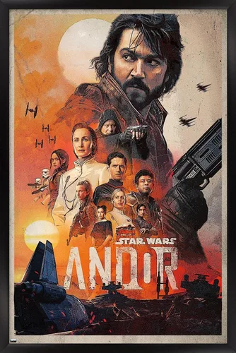 Vista 8 de Trends International Star Wars: Andor - Póster de pared de una hoja, 14.725 x 22.375 pulgadas, versión enmarcada de madera de granero Versión