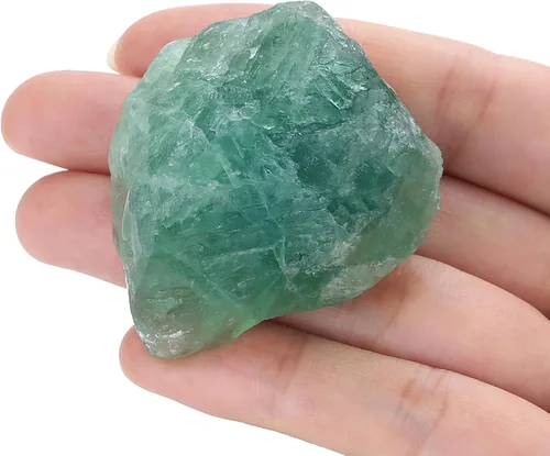 Vista 16 de XIANNVXI Amazonita 1.8-2.2" Cristales Crudos Grandes y Piedras Curativas Rocas de Cristal Natural en Bruto Pulido Cabujón Fuente Rocas 1PCS