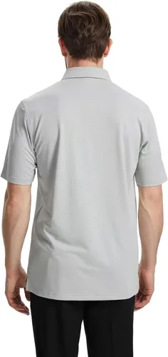 Vista 3 de Mens Golf Shirts Dry Fit Jacquard Performance Moisture Wicking Short Sleeve Collared Polo Shirts