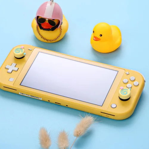 Vista 5 de Tapas de agarre para el pulgar, bonitos agarres para Nintendo Switch, funda de silicona suave compatible con Nintendo Switch/Switch OLED/Switch Rosa