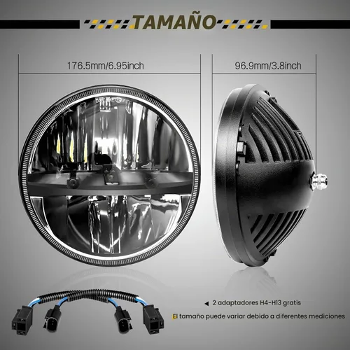 Vista 6 de Faros delanteros LED de WHDZ, Faro de 2PC 36W
