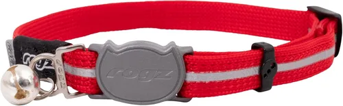 Vista 4 de Rogz Collar reflectante de nailon para gato con clip separable y campana extraíble, totalmente ajustable para adaptarse a la mayoría de las razas