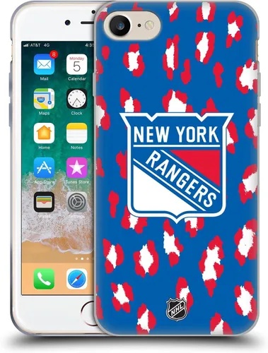 Vista 171 de Head Case Designs Funda de gel suave con licencia oficial de la NHL Camouflage New York Rangers compatible con Apple iPhone 7 Plus/iPhone 8 Plus