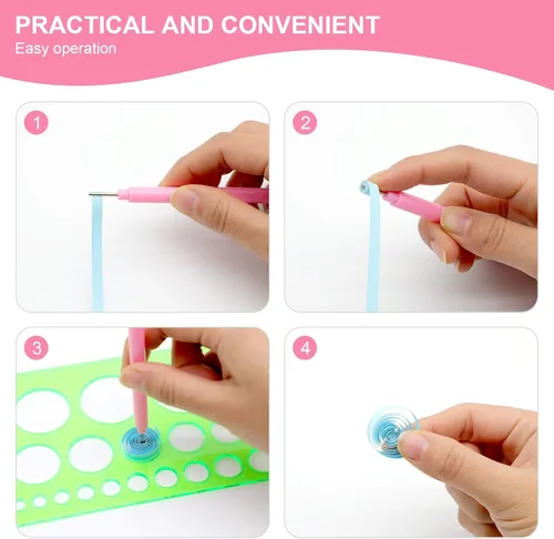 Vista 3 de KITANIS 14 herramientas de papel y suministros, incluye 5 bolígrafos de doble cabeza, 4 bolígrafos ranurados, 2 herramientas de carpeta de hueso