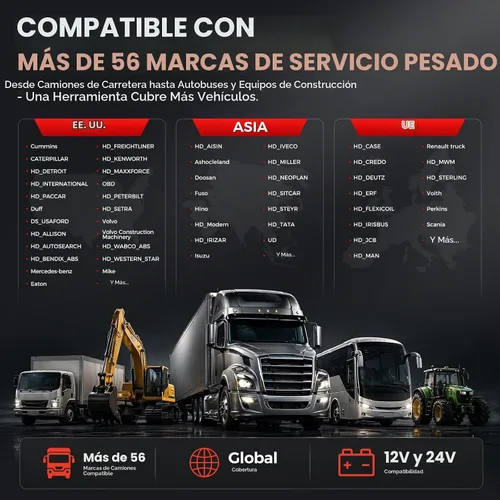 Vista 6 de Launch Escáner de camión resistente CRP129HD con regen DPF y más de 7