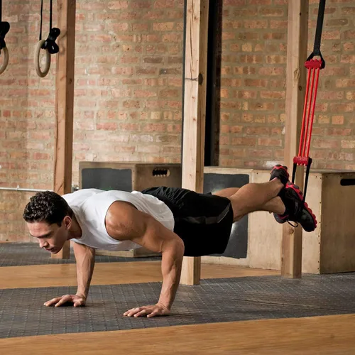 Vista 3 de Sistema de asistencia Lifeline Pull Up Revolution para mejorar la fuerza de brazos, hombros y pecho con dominadas asistidas y dominadas, 3 x 10 x
