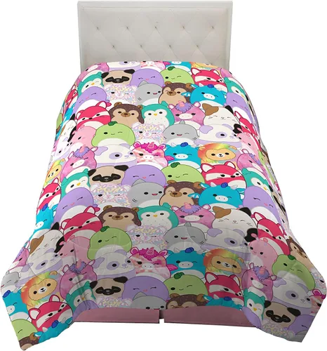 Vista 7 de Franco Collectibles Edredón reversible y súper suave de Batman de DC Comics, ropa de cama clásica de microfibra, tamaño reina