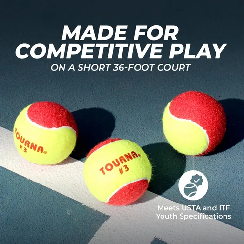 Vista 3 de Tourna - Pelota de tenis de baja compresión etapa 3