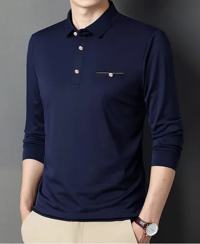 Vista 3 de XTAPAN Polo de golf de manga larga para hombre