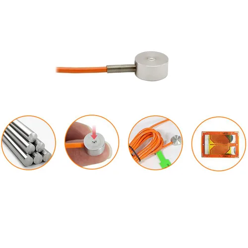 Vista 4 de ATO Célula de carga de compresión de 11.0 lbs, tipo de botón, mini sensor de célula de carga de pesaje Sensor de fuerza de célula de carga
