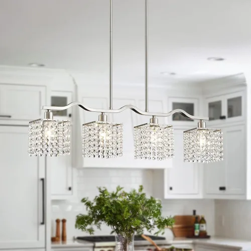Vista 14 de WUZUPS Lámpara de Baño de 3 Luces sobre Espejo, Apliques de Pared de Tocador Modernos, Luz de Gota de Cristal Transparente para Dormitorio, Sala