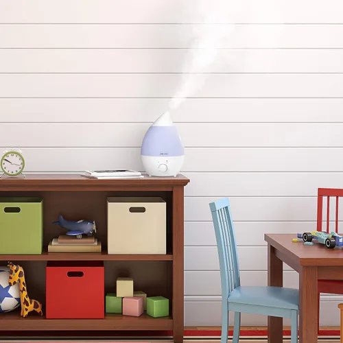 Vista 4 de AIRCARE Humidificador ultrasónico de niebla fría, silencioso, luz LED multicolor, difusor de aceite esencial de terapia de aroma para el hogar