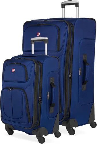 Vista 70 de SwissGear - Equipaje suave expandible Sion con ruedas, Negro