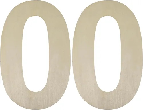 Vista 23 de HILAZA Tablero de madera grande de 12 pulgadas de grosor con número 0, 1/4 de pulgada de grosor, sin terminar, de madera en blanco, para decoración