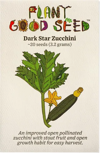 Vista 9 de Plant Good Seed Semillas de calabacín orgánicas Black Beauty, paquete de 20, semillas tradicionales para plantar verduras, suministros