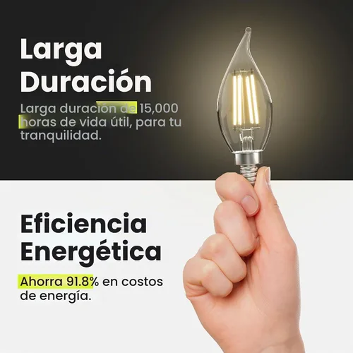 Vista 7 de Feit Electric BA10 - Bombilla LED mejorada, 40 W Eq, blanco suave, paquete Blanco suave (2700K Soft White)