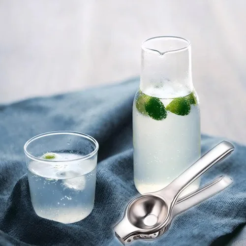 Vista 3 de Exprimidor manual de limones, exprimidor de cítricos, herramienta de barra exprimidora de lima, prensa de frutas de mano resistente para naranja
