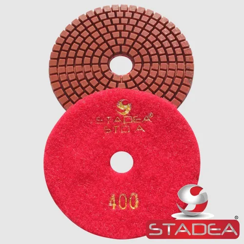 Vista 25 de Grit 50 4" Diamond Pulir Pads Premium Grado Mojado Flexible 3 MM Alto
