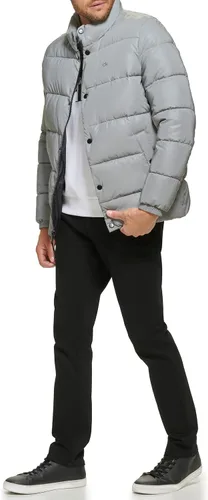 Vista 2 de Calvin Klein Chaqueta acolchada, para hombre, abrigo de invierno, resistente al agua