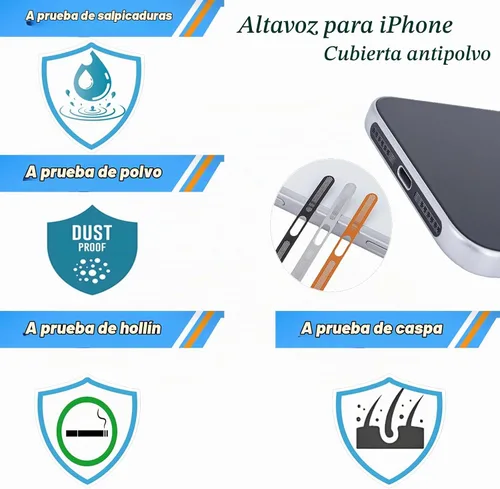 Vista 4 de Protector de altavoz para iPhone 16 Pro Kit de accesorios, negro