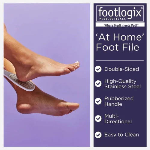 Vista 3 de FOOTLOGIX Lima de doble cara con mango de goma