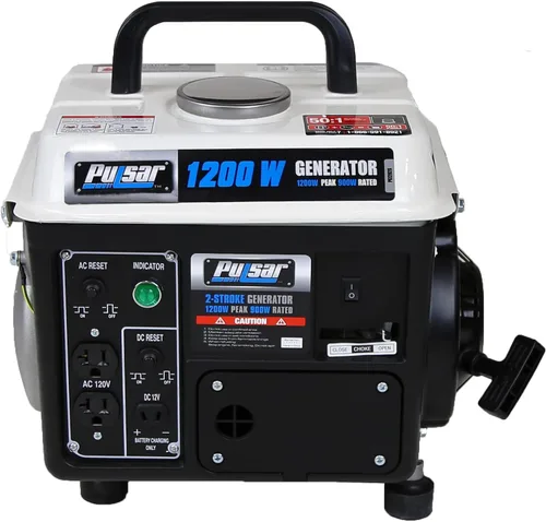 Vista 4 de Pulsar pg1202s 1200 W Pico 900 W generador portátil de gas.