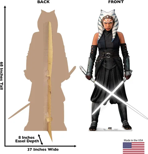 Vista 2 de Gráficos avanzados Star Wars: El mandalorian tamaño real cartón recorte Standups