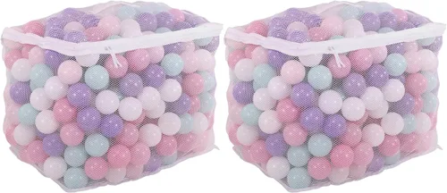 Vista 8 de BalanceFrom Play Pit Balls Toy Set for Kids with Mesh Bag Múltiple
