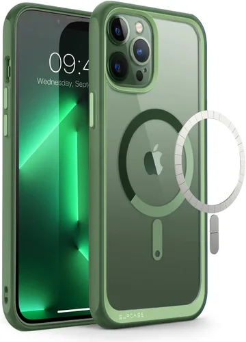 Vista 18 de SUPCASE Funda para iPhone 13 Pro (Unicorn Beetle Mag), [Compatible con MagSafe] [Protección de Grado Militar] Funda Protectora Delgada Transparente