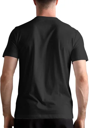 Vista 3 de GingerDHallberg Camisetas de hombre Camisas de algodón de manga corta Top gráfico de moda Negro