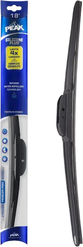 Vista 11 de PEAK Silicone Plus - Escobilla para parabrisas híbrida todo clima de 13 pulgadas, escobilla de parabrisas frontal premium de reemplazo con conector