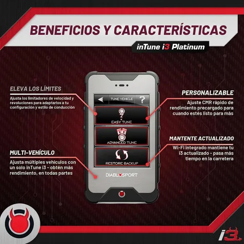 Vista 3 de Diablosport 8345 Intune i3 Plat Programador de Rendimiento con PCM Swap Fits 2004-2014 Ram 1500, Charger, and 300 with 5.7L, 6.1L, or 6.4L HEMI V8